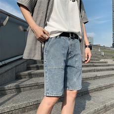 夏季牛仔短裤男士五分潮流宽松薄款休闲男生潮牌ins中裤DK15-P30，男装牛仔裤，电商A318