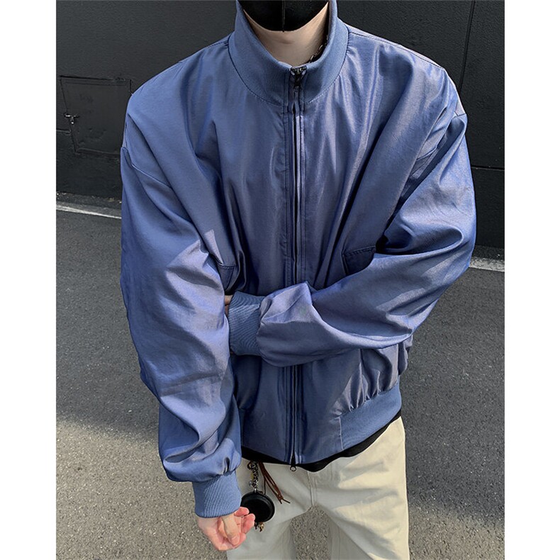美式高街潮牌立领夹克潮流宽松休闲上衣A086-JK5678-P68,男装夹克,电商基地A086