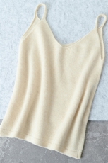 纯毛双肩吊带小背心，女装背心吊带，唯若美羊绒