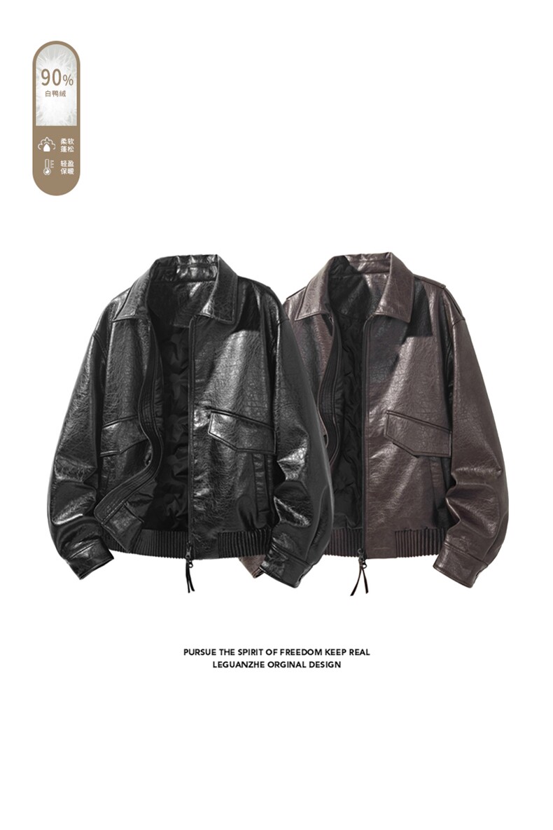 2025冬季新款港风白底大码90%白鸭绒羽绒服M-4X6602-特P259,男装羽绒服,电商A022