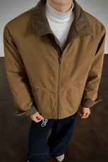 新款高街大口袋工装加棉舒适夹克棉衣外套男M24993-特P85控158，男装夹克，电商A001-1