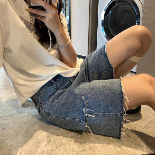 刀割牛仔中裤，女装，XTZ style