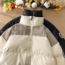 高品质！平铺PU皮棉服宽松港风棉衣立领冬装棉袄PM01-P115限158，男装棉衣，电商B370