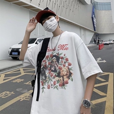 夏季潮牌男士短袖t恤男潮流上衣情侣半袖体恤衫TC38P32，男装T恤，星座1116-2