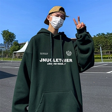 抖音得物供货可提供视频秋冬重磅美式宽松连帽卫衣DL2330，男装卫衣，电商A486