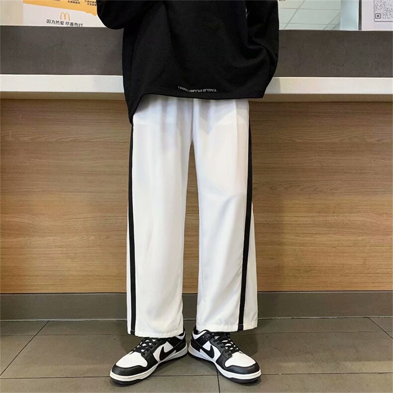 运动裤男女春秋季港风休闲宽松直筒阔腿潮流高街嘻哈痞帅K740-P30,女装休闲裤,星座1008-2