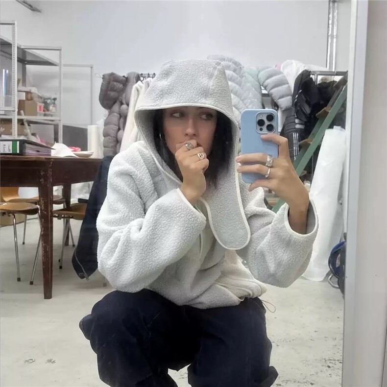 高品质有货羊羔绒卫衣男女WD004-P123,男装卫衣,星座412-1