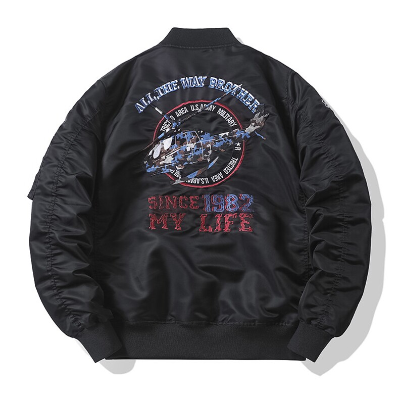 美式潮牌宽松版型飞行服时尚潮牌户外运动休闲加棉,男装夹克,星座210-5(原414-2)
