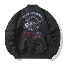 美式潮牌宽松版型飞行服时尚潮牌户外运动休闲加棉，男装夹克，星座210-5(原414-2)
