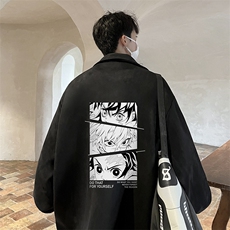 麂皮绒夹克男大码立领褂子外套JK85176-P68加绒款-P78，男装夹克，电商A040