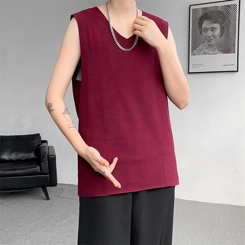 8XL-M 德绒保暖背心男内穿加绒加厚无袖打底衫马甲BX1902P35图片