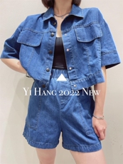 一杭王炸款牛仔丝套装，女装职业装，一杭