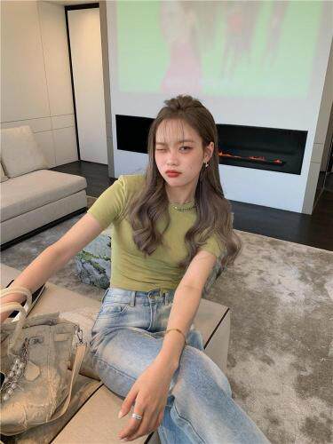 【现货】夏季新品垫肩针织Ｔ，女装，F/TU