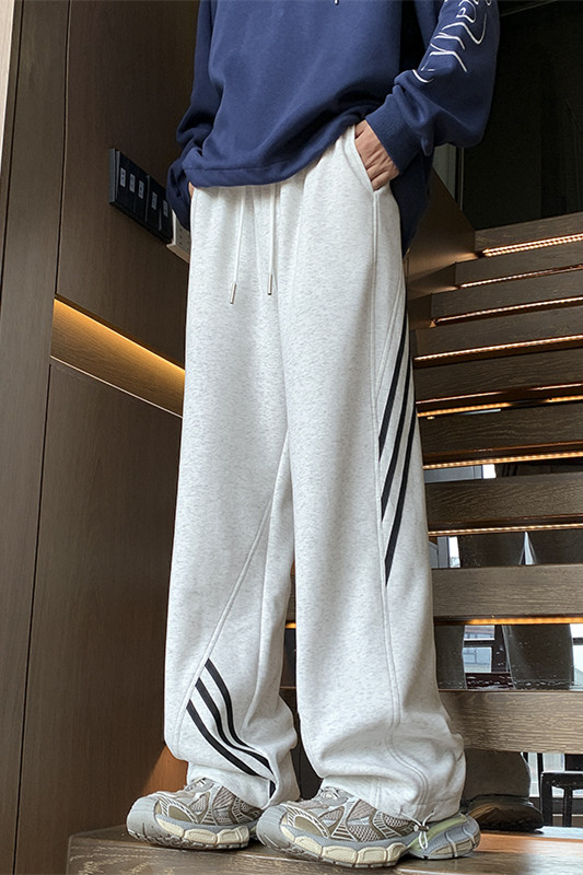 秋季新款美式织带拼接卫裤休闲裤XZ604-K106-特P40控78,男装休闲裤,星座604