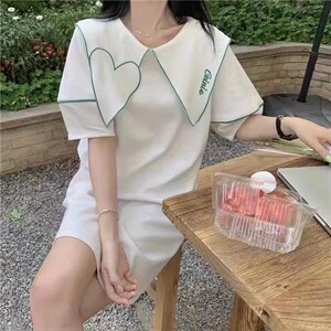 爱心刺绣裙图片