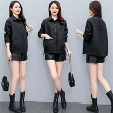 加厚韩版短款外套2022秋季新款时尚休闲上衣，女装短外套，素月