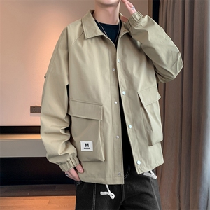 外套男2024新款春秋上衣潮牌痞帅青少年夹克JK178-P75图片