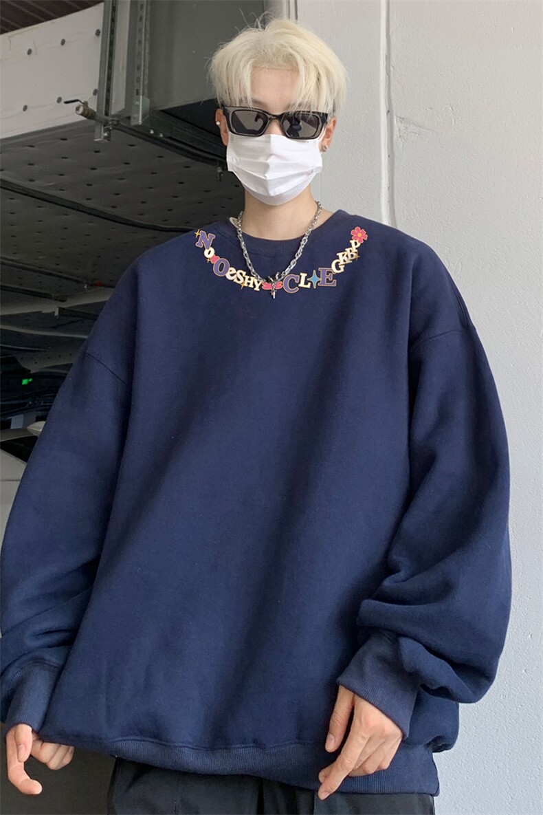 ！圆领卫衣男装港风长袖t恤男外套男WY544-特P23,男装T恤,电商B371