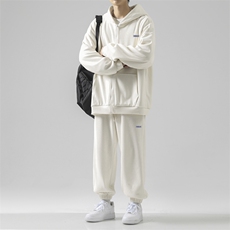 新品套装美式潮流纯色ins风条绒三件套宽松坠感SJT875-特批176，男装休闲套装，星座718