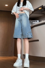 特批P35无差价2025(你裤子穿反了)口袋倒装中性牛仔短裤男ND8000，男装牛仔裤，电商A001-1