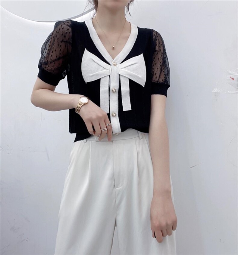 夏装新款蝴蝶结，其它，蓝涩萱(3F)