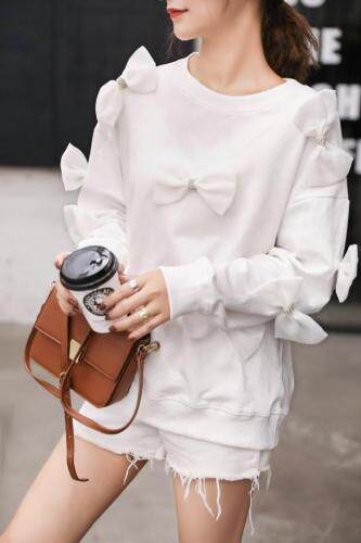 「现货」秋季新款立体蝴蝶结钉珠卫衣，女装卫衣/绒衫，mumu.story