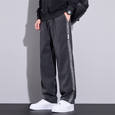 运动裤子男士春季雪尼尔宽松直筒阔腿休闲百搭卫裤K2915-P40，男装休闲裤，星座610（原A335）