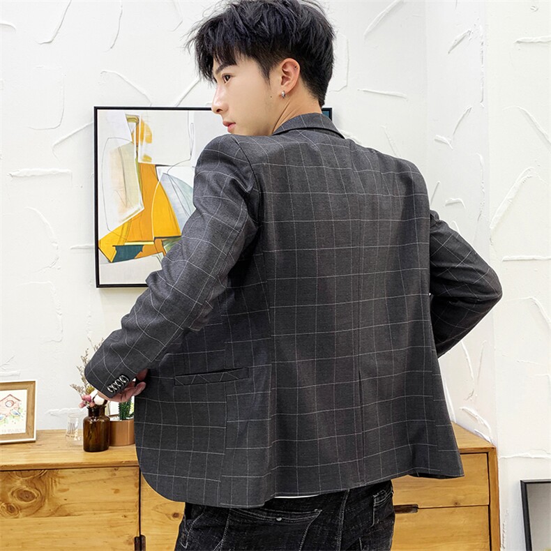 西服套装男外套韩版修身帅气潮流休闲职业小西装上衣单件,男装西服,星座509