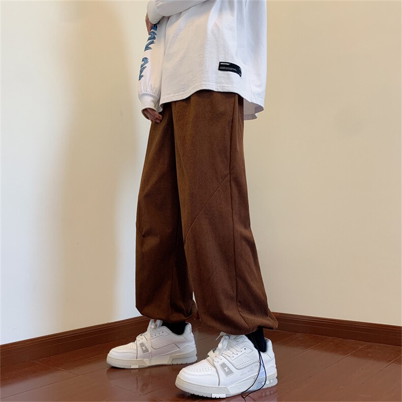 秋季新款日系复古休闲裤弹力灯芯绒裤子男宽松潮牌K0771-P40,男装休闲裤,星座308B-1