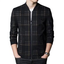 KCN2322-10新款夹克衫男立领拉链商务休闲男装短款外套P180，男装夹克，电商B360