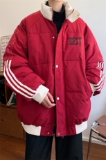 ！2024冬季新款男士立领棉衣潮牌撞色棉服外套MY201特P80，男装棉衣，电商B220