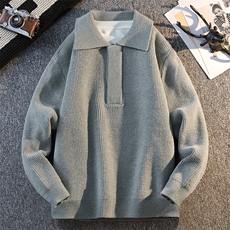 高品质毛衣男秋冬青少年翻领针织打底衫加厚保暖衣KJ1031-P75，男装T恤，星座1105-3