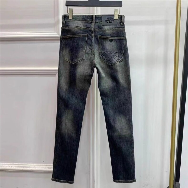 1506-1/KT10451/P50高端重工水洗复古牛仔裤男修身小直筒牌百搭,男装牛仔裤,星座1506-1