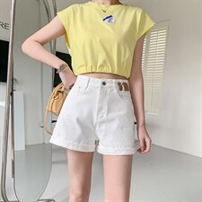 夏季新款-牛仔短裤，其它，零时度