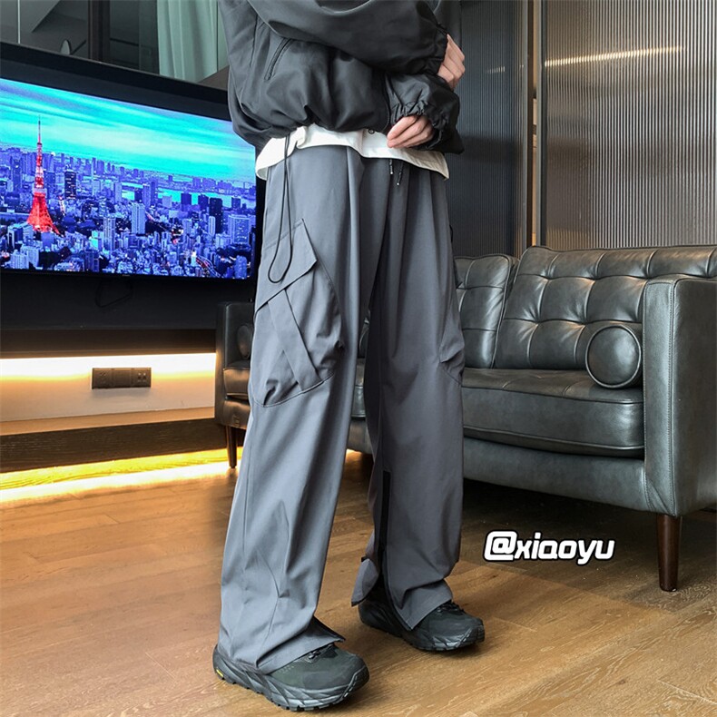 XZ616秋季新款防水冲锋裤拉链装饰百搭休闲裤TY910P55控68,男装休闲裤,星座512A（原616）
