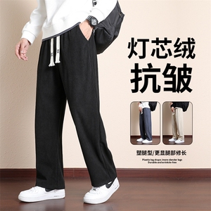 灯芯绒裤子男士休闲长裤潮流宽松男装秋冬运动裤A068-JXK78-TP55图片