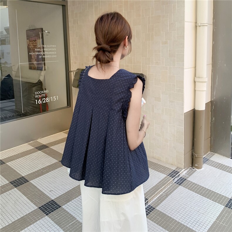 现货现货！！波点上衣+白裤子+头花三件套2C203-2860-P155-K238,女装套装/套裙,2C203