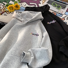 重磅美式高街连帽卫衣男秋季cleanfit刺绣外套db93批60，女装短外套，电商B386