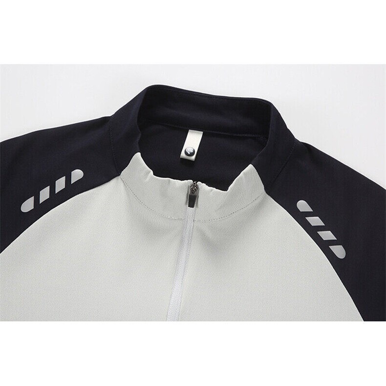 半拉链拼接速干短袖夏季宽松凉感冰丝T恤M-5XLFST569特p25控48,男装T恤,电商B219B