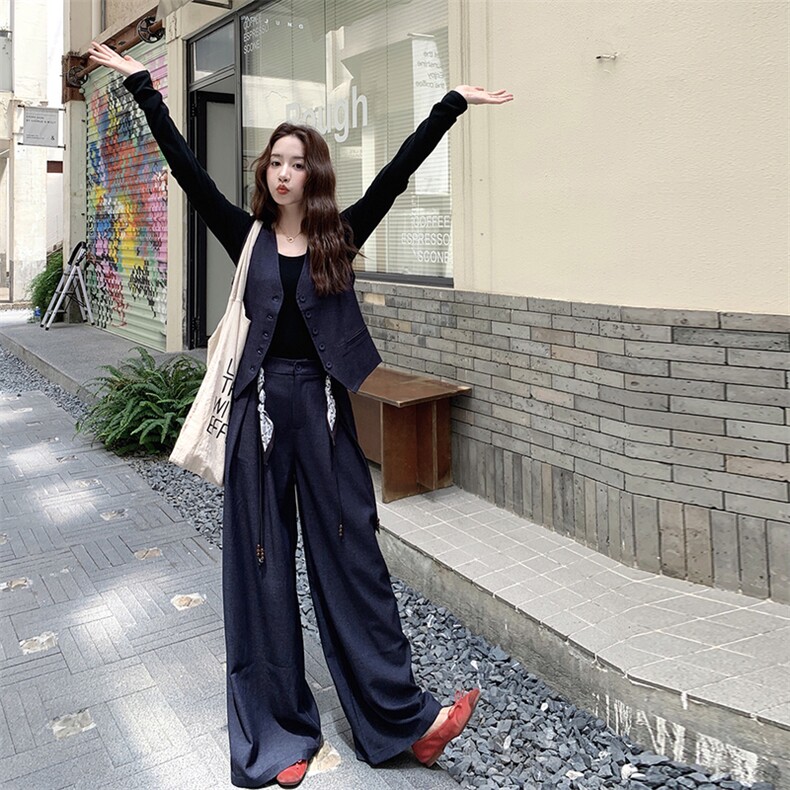 新款现货主推西装马甲二件套2C129-2601-P175-K258,女装套装/套裙,2C129