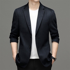 2023冬季羊毛毛呢外套男休闲单西服宽松商务休闲西装YL6526-P400，男装西服，电商B212（原钱塘6029）