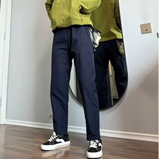 日系多口袋藏青色工装裤男春秋款伞兵裤子锥形修身户外登山冲锋裤，男装工装外套，星座218-1（原230）