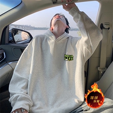 抖音得物供货可提供视频秋冬重磅美式宽松连帽卫衣WKD41，男装卫衣，电商A486