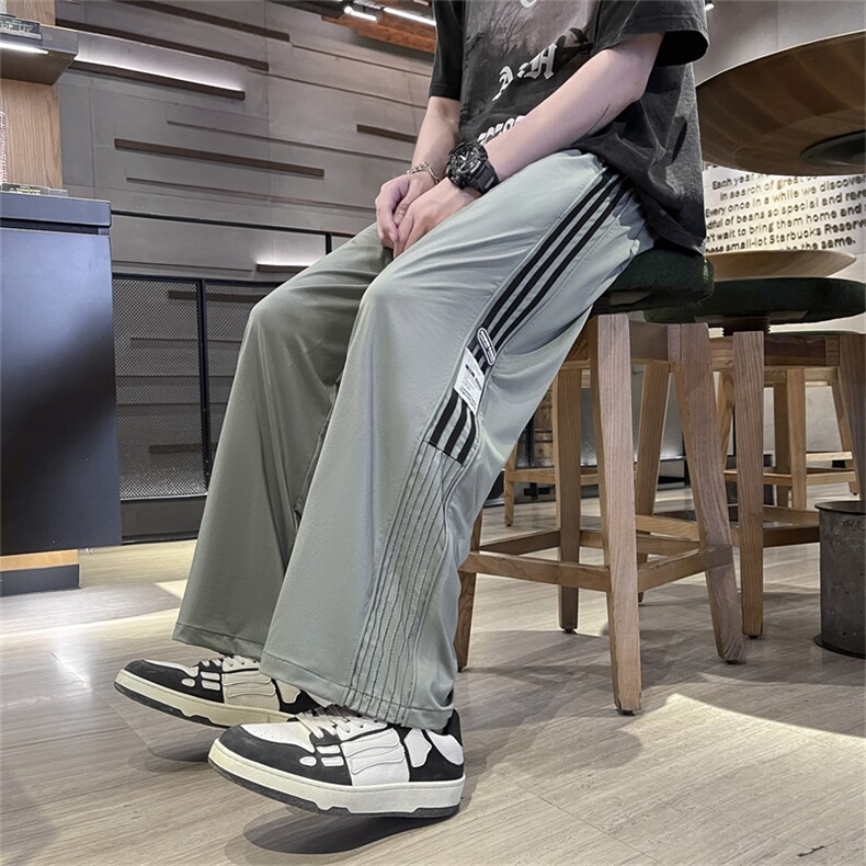 抖音高品质夏季冰丝薄款休闲九分裤男BK231-特P38控68图片