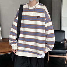 春季新款日系citiboy条纹数码印花卫衣学院风MY02385-P40，男装卫衣，星座308B-2