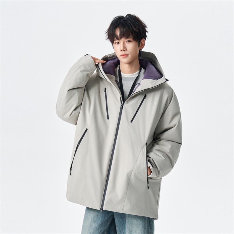 防水防风羽绒服男款冬保暖户外两面穿连帽外套XZ309Y95753P275,男装羽绒服,星座309（原A406）