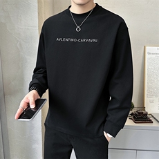 秋季卫衣男士2025新款圆领套头长袖打底衫上衣服A313-5803-P78，男装T恤，电商A313