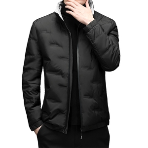 男装新款上衣冬季加厚保暖中年商务休闲男士羽绒服外套爸爸装图片