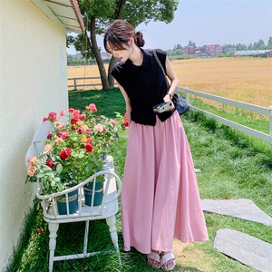 夏季穿搭一整套时尚女2025年新款韩系高级感衬衫半身裙图片