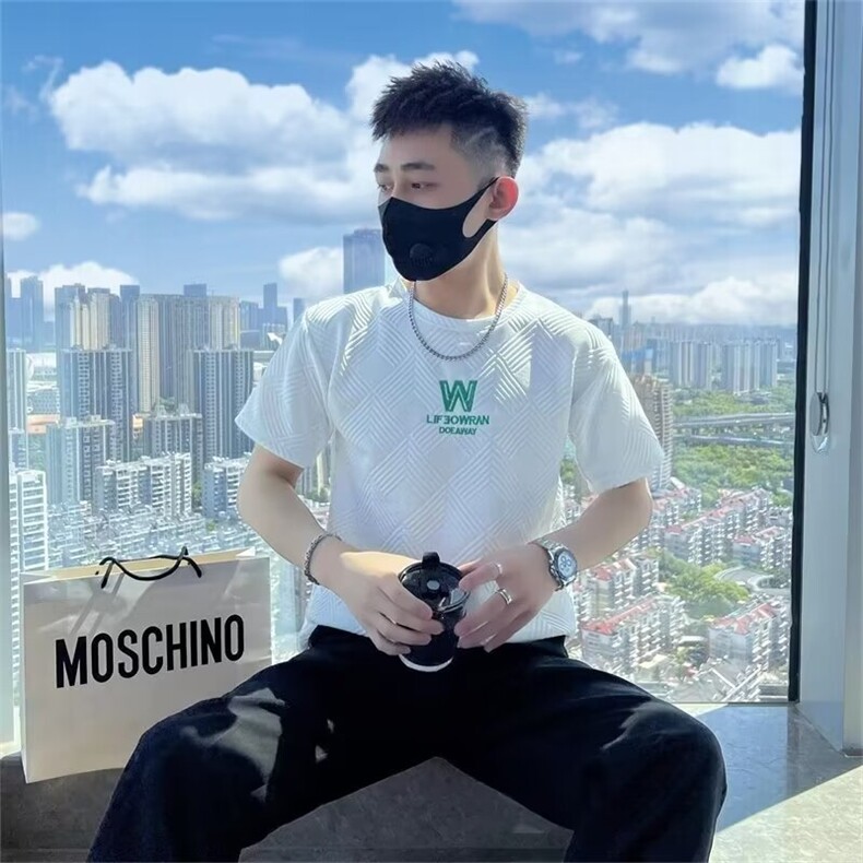 夏季男t恤男装修身短袖印花半袖百搭ins休闲圆领体恤T230,男装T恤,星座1116A-2（原606A-1）